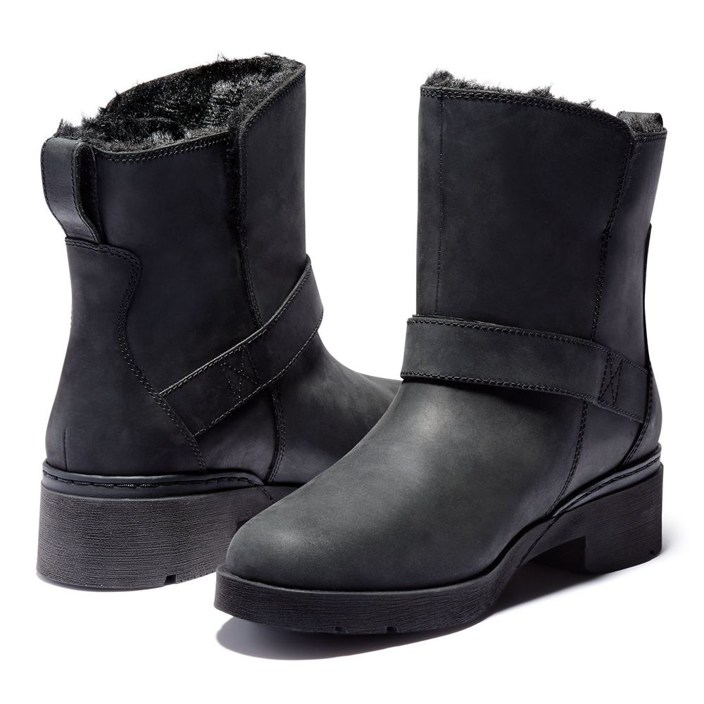 Botas de Nieve Timberland Mujer Graceyn Waterproof Biker Negras - Chile UCX-695340